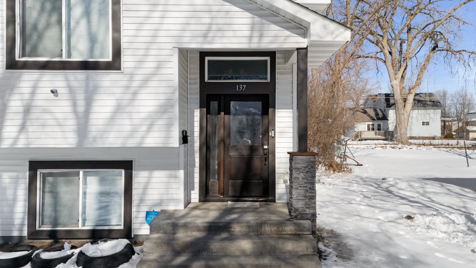 The front door